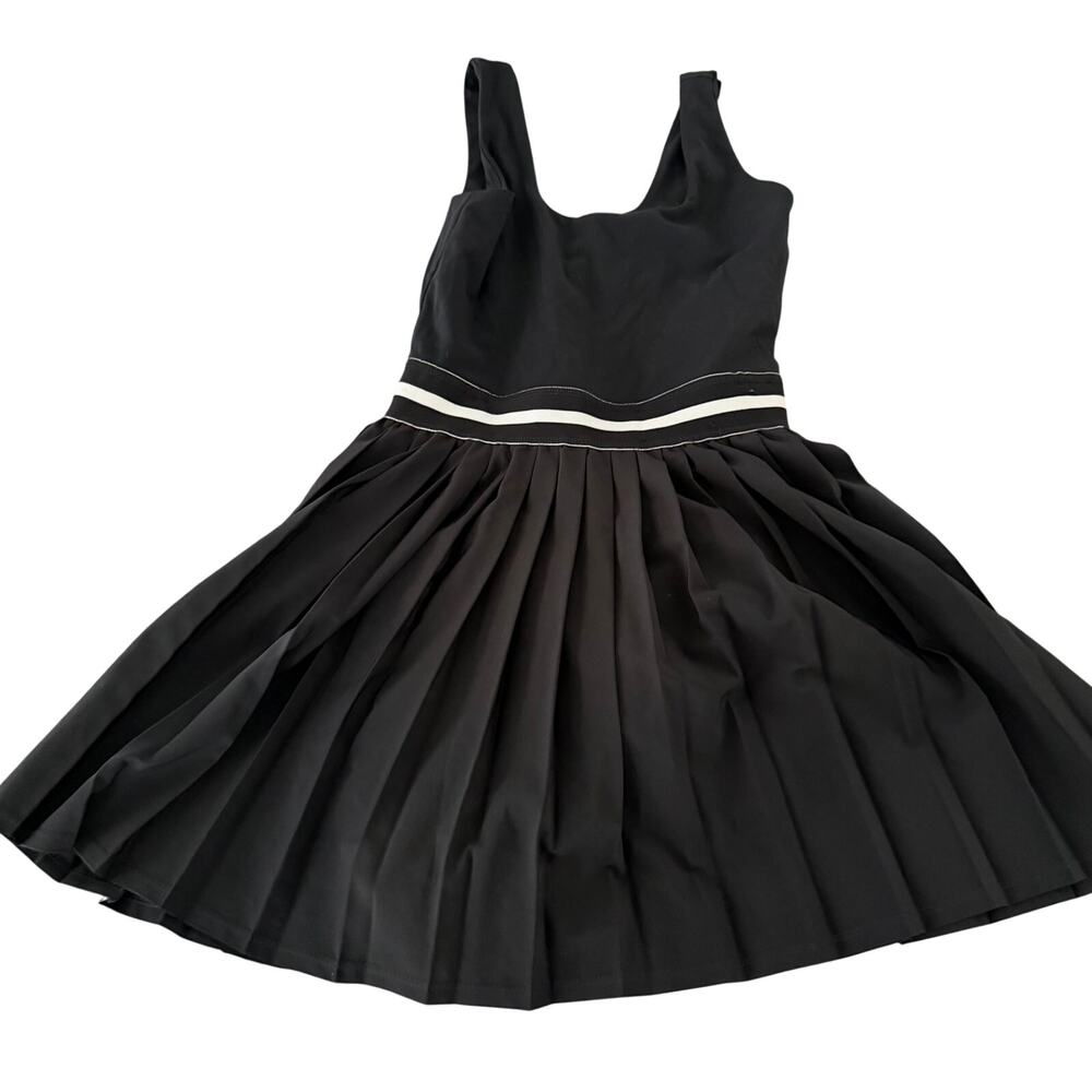 All in Motion romper dress sz XS black fitted sleeveless w flowy skirt & shorts